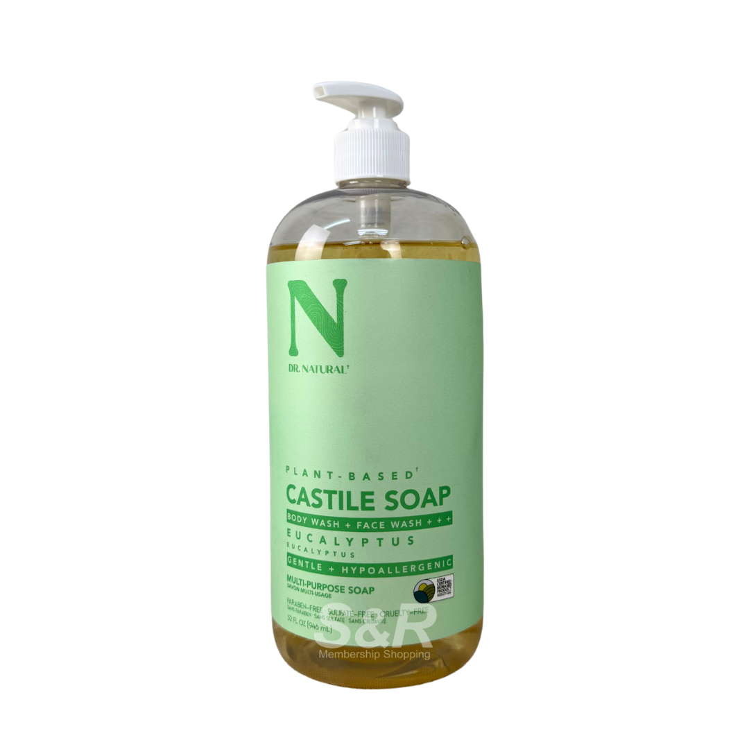 Dr. Natural Plant-Based Eucalyptus Castile Liquid Soap 946mL